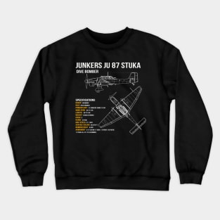 Junkers Ju 87 Stuka WW2 Dive Bomber Airplane Crewneck Sweatshirt